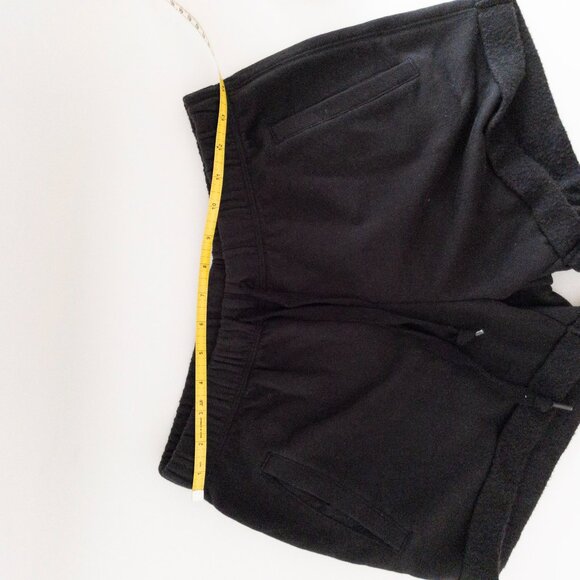 Victorias Secret Pink Black Fleece Shorts With White Logo Elastic Waistband S - Picture 5 of 12